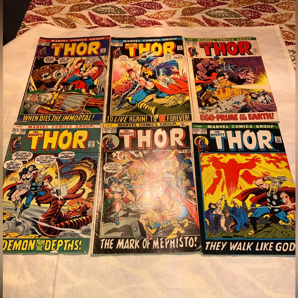 The Mighty Thor Marvel 6 editions 1972